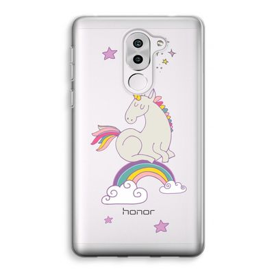 Regenboog eenhoorn: Honor 6X Transparant Hoesje