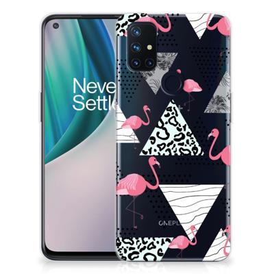 OnePlus Nord N10 5G | TPU Hoesje | Flamingo Triangle