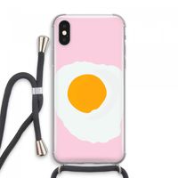 Sunny side up: iPhone XS Max Transparant Hoesje met koord