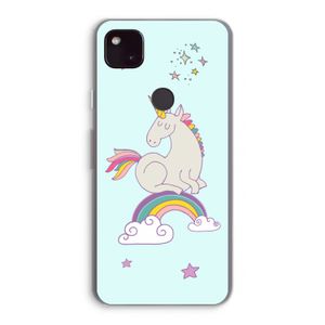 Regenboog eenhoorn: Google Pixel 4a 5G Transparant Hoesje