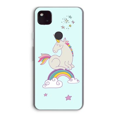 Regenboog eenhoorn: Google Pixel 4a 5G Transparant Hoesje