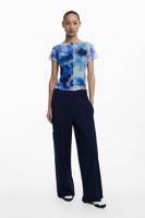 Tailor rechte effen broek - BLUE - XL