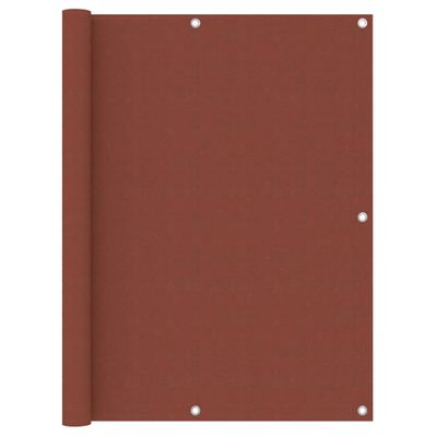 VidaXL Balkonscherm 120x600 cm oxford stof terracotta
