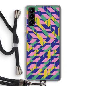 Skew Blush 1: Samsung Galaxy S21 Plus Transparant Hoesje met koord