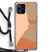 Bikini: Oppo Find X3 Pro Transparant Hoesje met koord