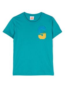 Sundek t-shirt en coton à patch logo - Bleu