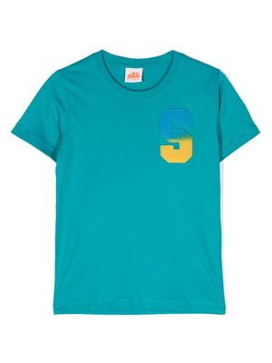 Sundek t-shirt en coton à patch logo - Bleu