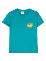 Sundek t-shirt en coton à patch logo - Bleu