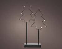 Kerstbomen LED op standaard metaal H35cm Kerstbomen LED op standaard metaal H35cm