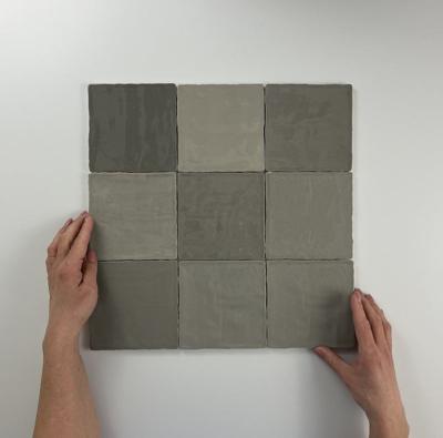 Moos Grey glans handvorm 13x13