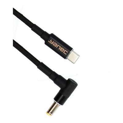 Yanec usb-c naar 5.5 x 1.7 mm laadkabel 1.8m