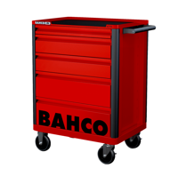 Bahco Gereedschapswagen E72 26" met 5 lades rood | 693 mm x 510 mm x 955 mm - 1472K5RED