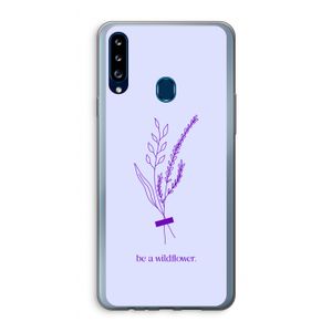 Be a wildflower: Samsung Galaxy A20s Transparant Hoesje