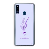 Be a wildflower: Samsung Galaxy A20s Transparant Hoesje