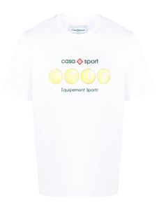 Casablanca t-shirt Tennis Ball en coton biologique