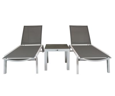 Qopps 2 Nanna ligbedden wit met bijzettafel Ascon