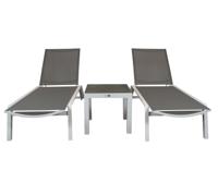 Qopps 2 Nanna ligbedden wit met bijzettafel Ascon