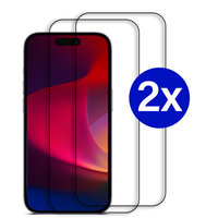 Double Pack - Screenprotector geschikt voor iPhone 12 Pro - Premium - Volledig bedekt - Edge to edge - Tempered Glass - Beschermglas - Glas - 2x Screenprotector - Transparant