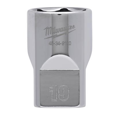 Milwaukee Accessoires 1/2" dop metrisch - 19 mm - 4932480017