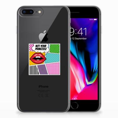 Apple iPhone 7 Plus | 8 Plus | Sillicone Back Cover | Popart Princess