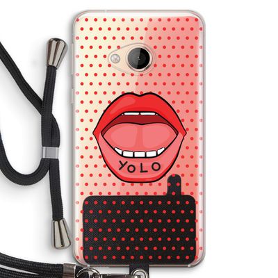 Yolo Denise: HTC U Play Transparant Hoesje met koord
