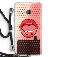 Yolo Denise: HTC U Play Transparant Hoesje met koord
