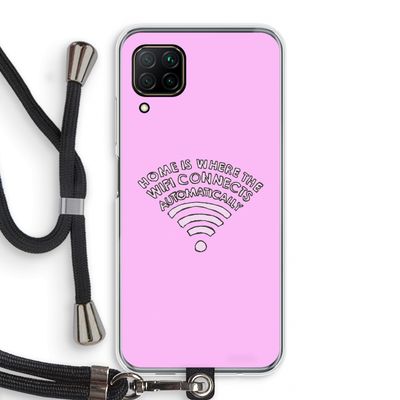 Home Is Where The Wifi Is: Huawei P40 Lite Transparant Hoesje met koord