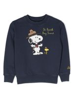 MC2 Saint Barth Kids sweat en coton à imprimé Snoopy - Bleu - thumbnail