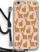 Alpacas: iPhone 6 PLUS / 6S PLUS Transparant Hoesje met koord