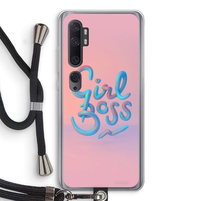 Girl boss: Xiaomi Mi Note 10 Pro Transparant Hoesje met koord