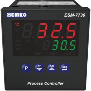 Emko ESM-7730.2.20.0.1/01.02/0.0.0.0 2-punt, P, PI, PD, PID Universele regelaar Pt100, L, J, K, R, S, T, B, E, N, C -200 tot 1700 °C Relais 5 A, SSR (l x b x