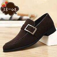 heren loafers slip-ons retro suède monniksschoenen zakelijk brits kantoor carrière feest avond leren schoenen zwart geel bruin lente herfst Lightinthebox