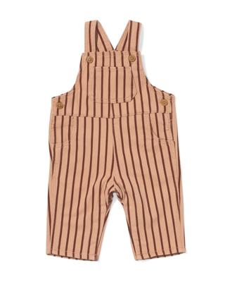 HEMA Baby Tuinbroek Strepen Bruin (bruin)