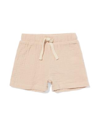 HEMA Newborn Korte Broek Mousseline Lichtbruin (lichtbruin)
