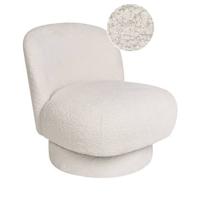 Beliani - AYLO - Fauteuil - Wit - Bouclé