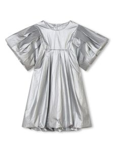 Marc Jacobs Kids robe à fini métallisé - Gris