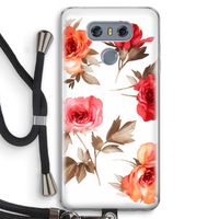 Roosjes: LG G6 Transparant Hoesje met koord