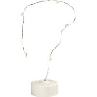 Creativ Company Led lichtslinger, l: 27 cm, zilver, 1 stuk
