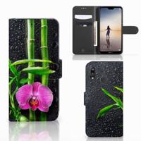 Huawei P20 Lite Hoesje Orchidee | Portemonnee hoesje