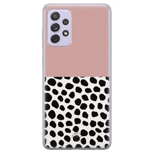 Samsung Galaxy A72 siliconen hoesje - Pink dots