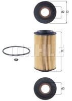 Oliefilter MAHLE, Diameter (mm)64,3mm, u.a. für Opel, Vauxhall, Saab