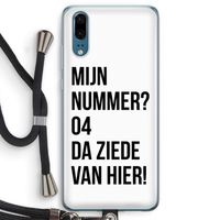 Da ziede van hier: Huawei P20 Transparant Hoesje met koord