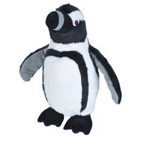 Pinguins speelgoed artikelen pinguin knuffelbeest zwart/grijs/wit 35 cm - thumbnail