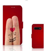 Samsung Galaxy S10 Plus | Wallet Case | met Pasjes | Liefde - Origineel Romantisch Cadeau