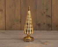 Kerstboompje glas ruit 10led warm wit 30x9 cm goud mat/glans Anna's Collection - Annas collection Kerstboompje glas ruit 10led warm wit 30x9 cm goud mat/glans Anna's Collection - Annas collection