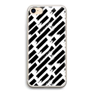 Zwarte vegen: iPhone 7 Transparant Hoesje