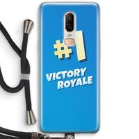 Victory Royale: OnePlus 6 Transparant Hoesje met koord