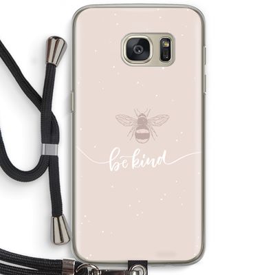 Be(e) kind: Samsung Galaxy S7 Transparant Hoesje met koord