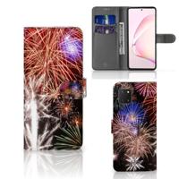 Samsung Note 10 Lite | Wallet Case | met Pasjes | Vuurwerk
