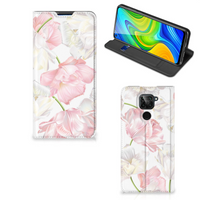 Xiaomi Redmi Note 9 Smart Cover Lovely Flowers - thumbnail